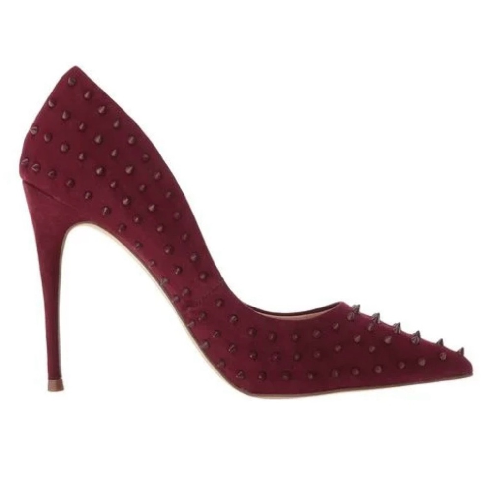 Steve Madden Daisie Spike Burgundy Heels